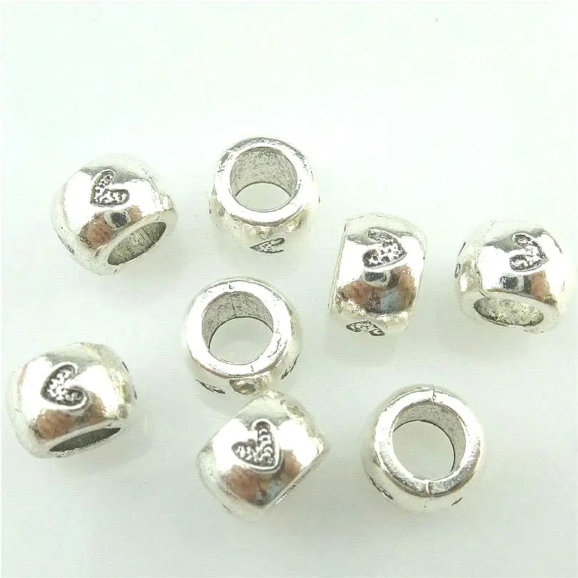Винтажные металлические бусины с большим отверстием 15 шт. 8 5*6 мм подвески сделай
