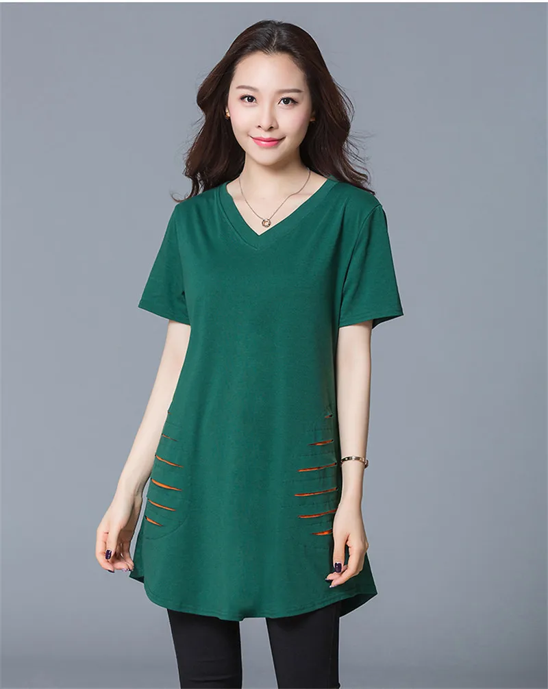 

2020 летний комплект из черной кофты с длинным рукавом Женская Повседневная Топ с V-образным вырезом футболки из хлопчатобумажной ткани, разд...