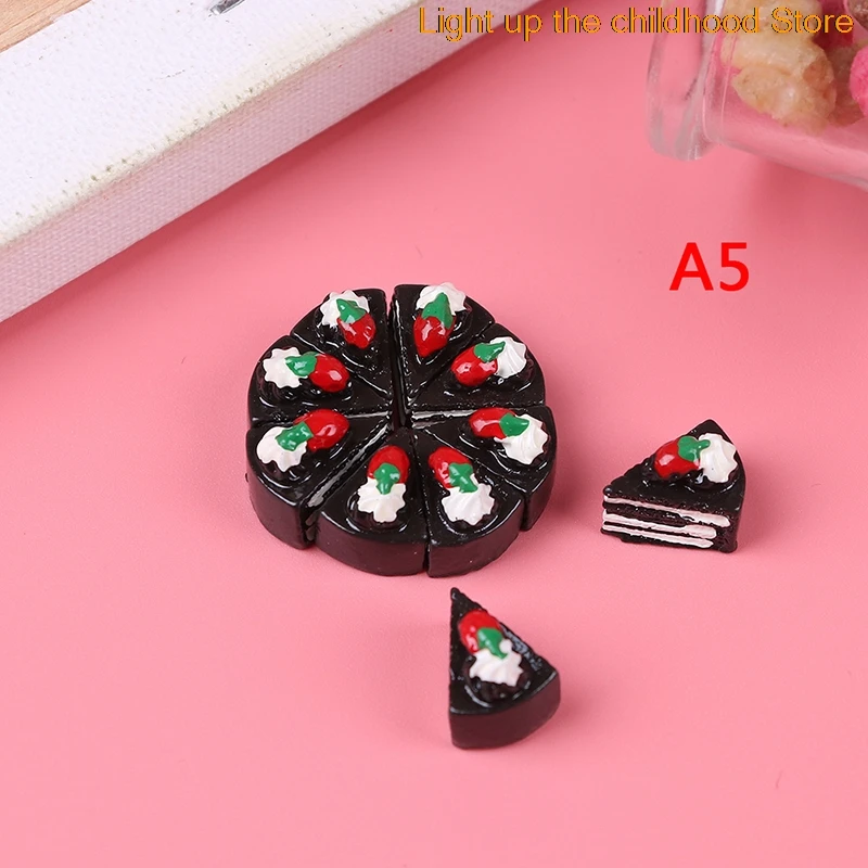 

10Pieces Artificial Food Cake DIY Flatback Embellishment Accessories Scrapbooking Decoration Flat Back Resin Cabochon
