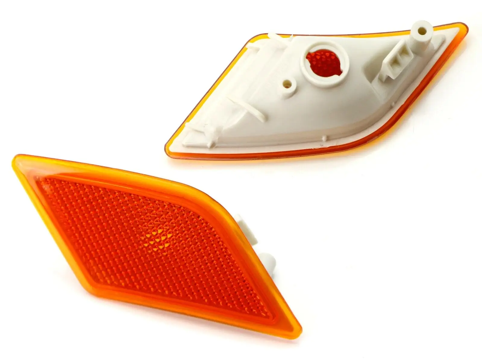 

For 2008-11 Mercedes W204 Pre-LCI C-Class Amber Lens Front Side Marker Housings