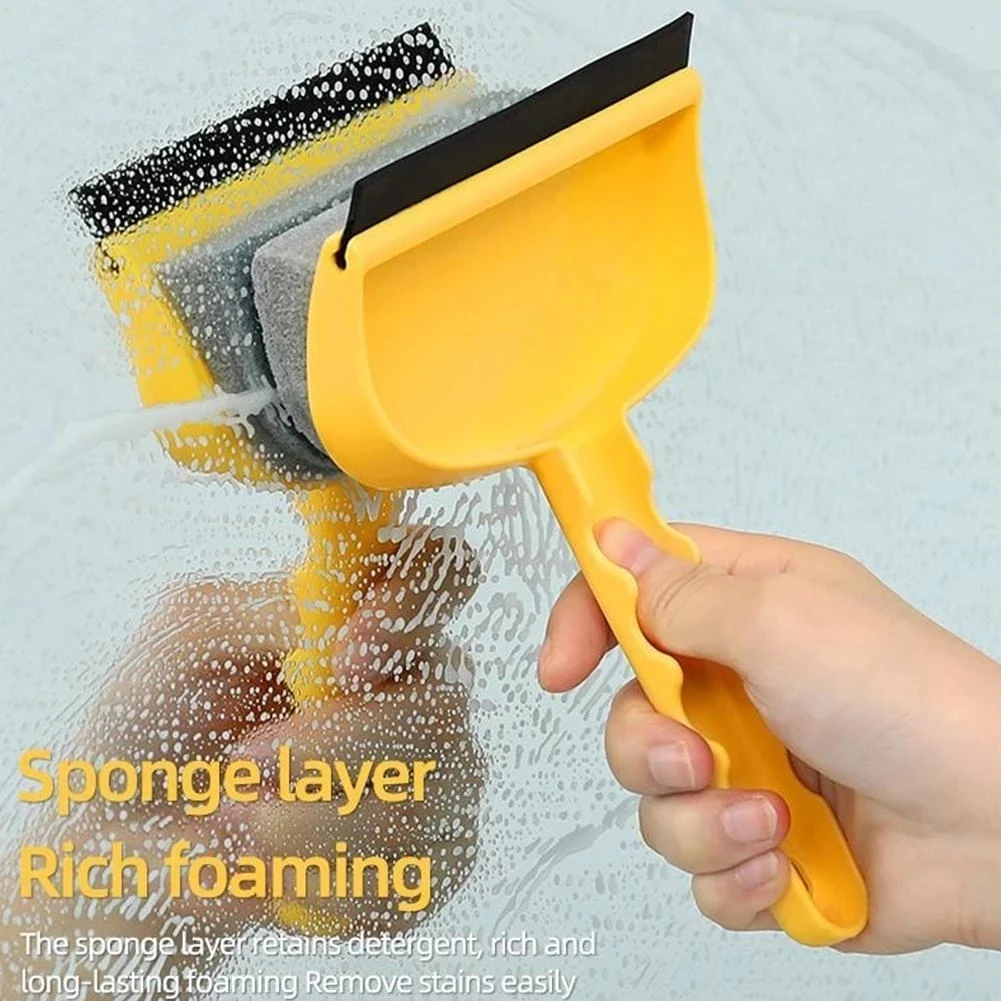 

1PCS Glass Window Wiper Brush Double-sided Shower Squeegee Cleaner Mirror Wiper Scraper Screen Bathroom Glass Wall Cleaning