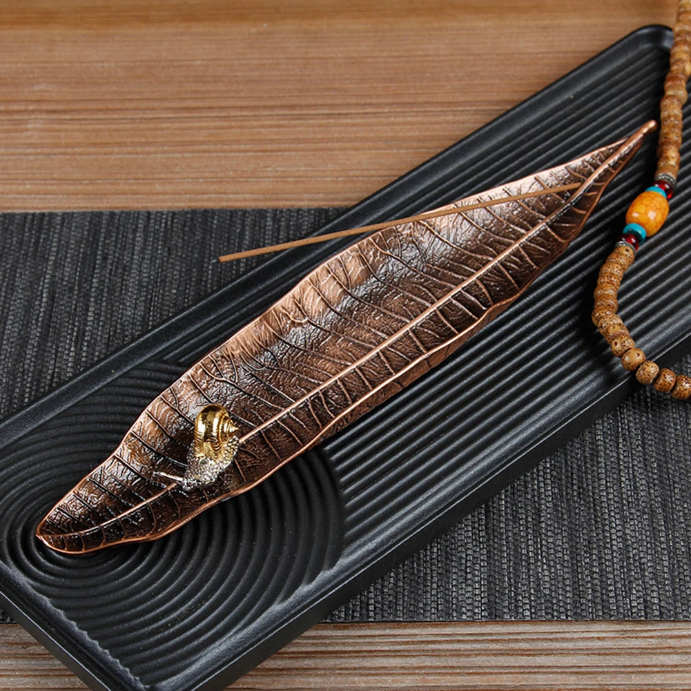 Набор держателей для благовоний в виде листьев улиток курильница пепла