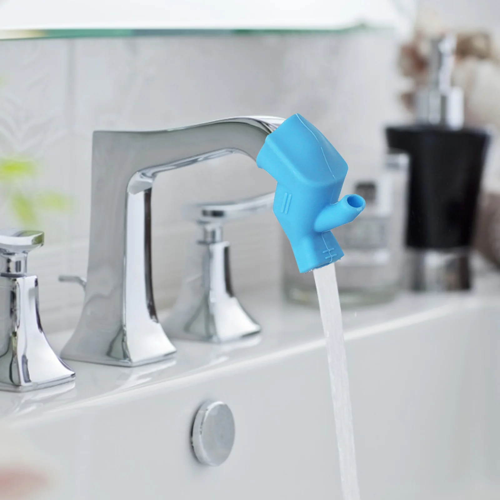 

Silicone Water Tap Extension High Elastic Sink Children Washing Device Bathroom Kitchen Sink Faucet Guide Faucet Extenders