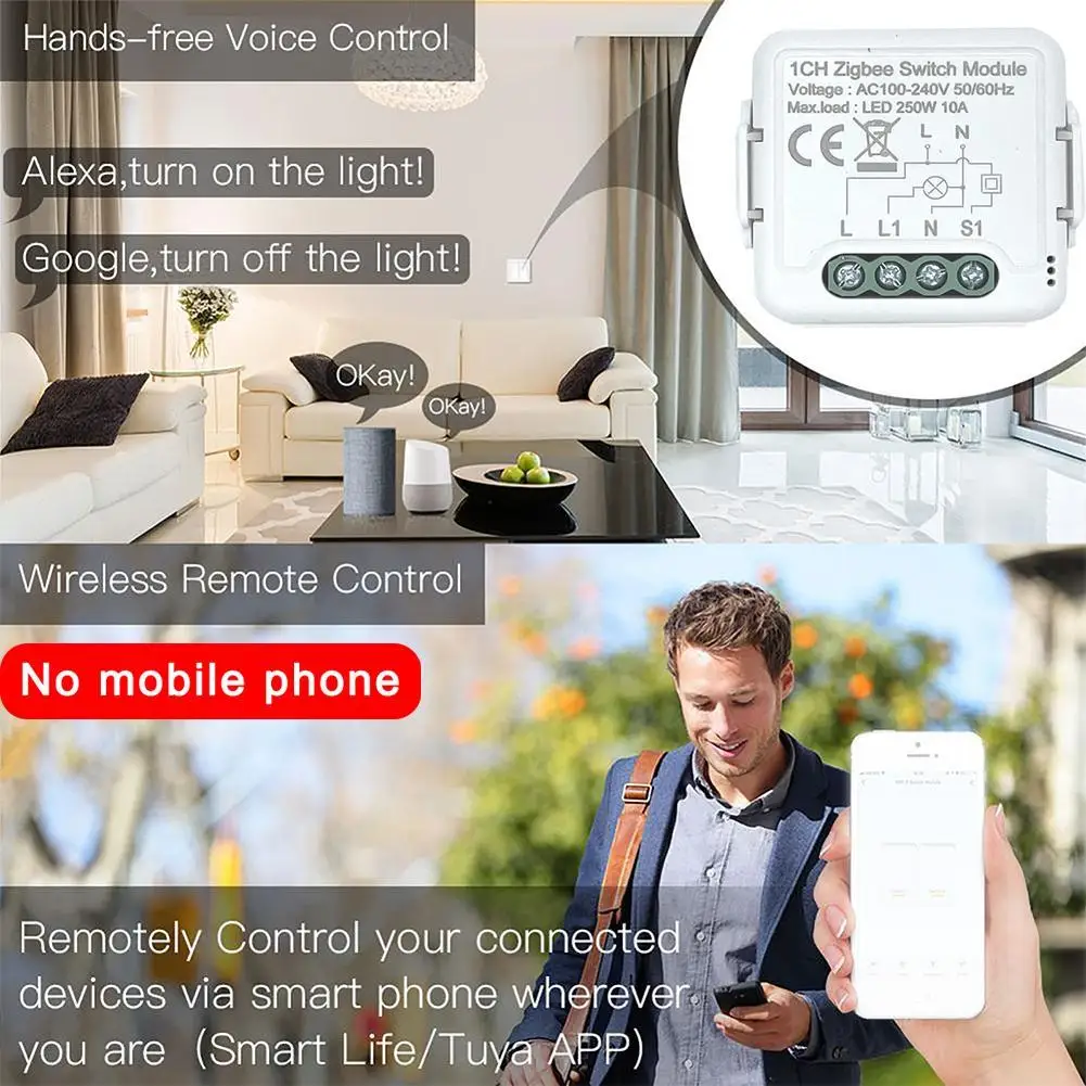 

Switch On-off Device Module APP Mobile Phone Voice Version Zero Modification Control Module Fire V4I1