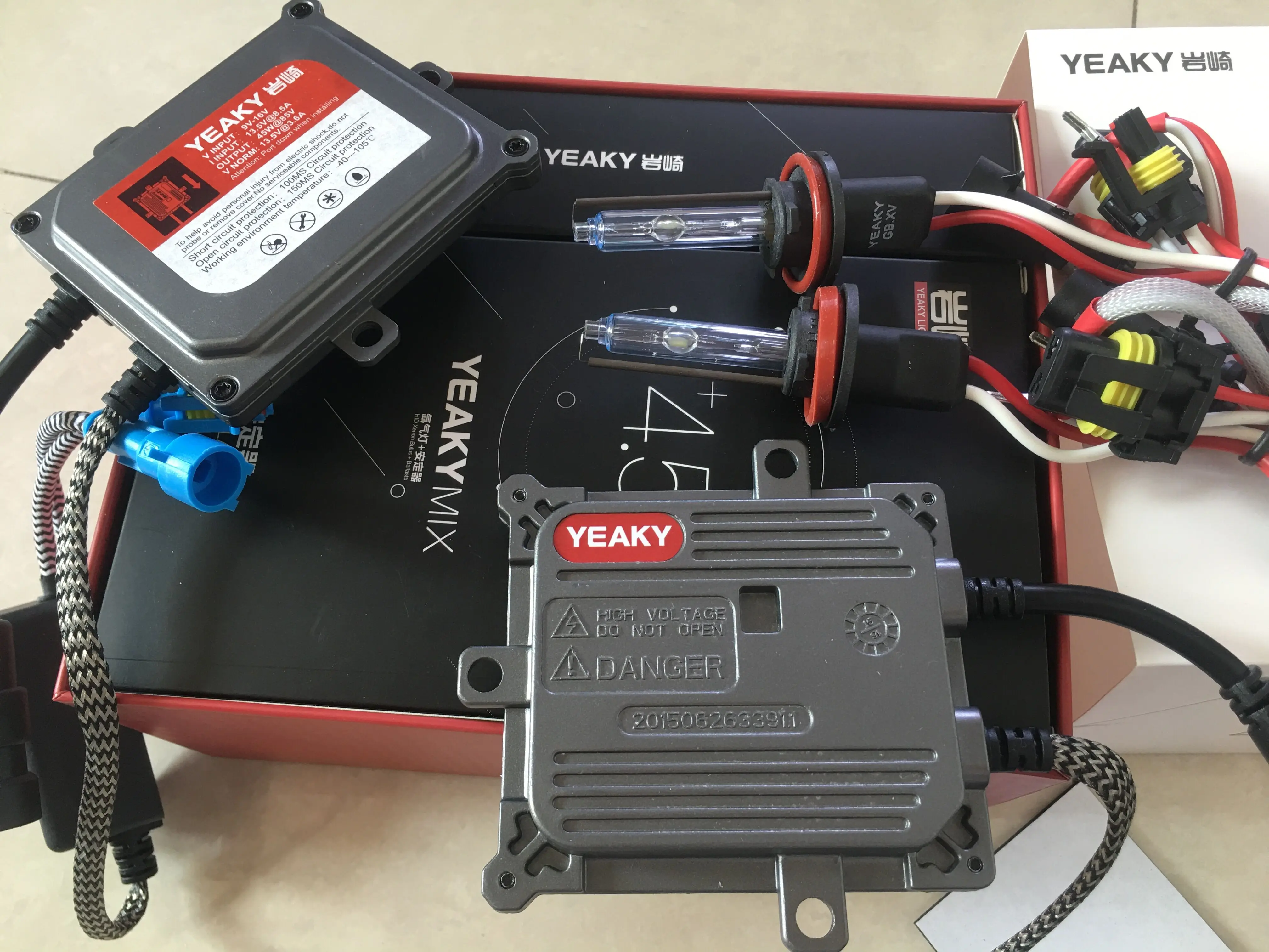 

Original 45W Yeaky Xenon Kit H1 H3 HB3 HB4 H11 Fast Bright 5500K 45W Yeaky Headlight Bulb AC 45W Yeaky HID Ballast Kit Xenon H7