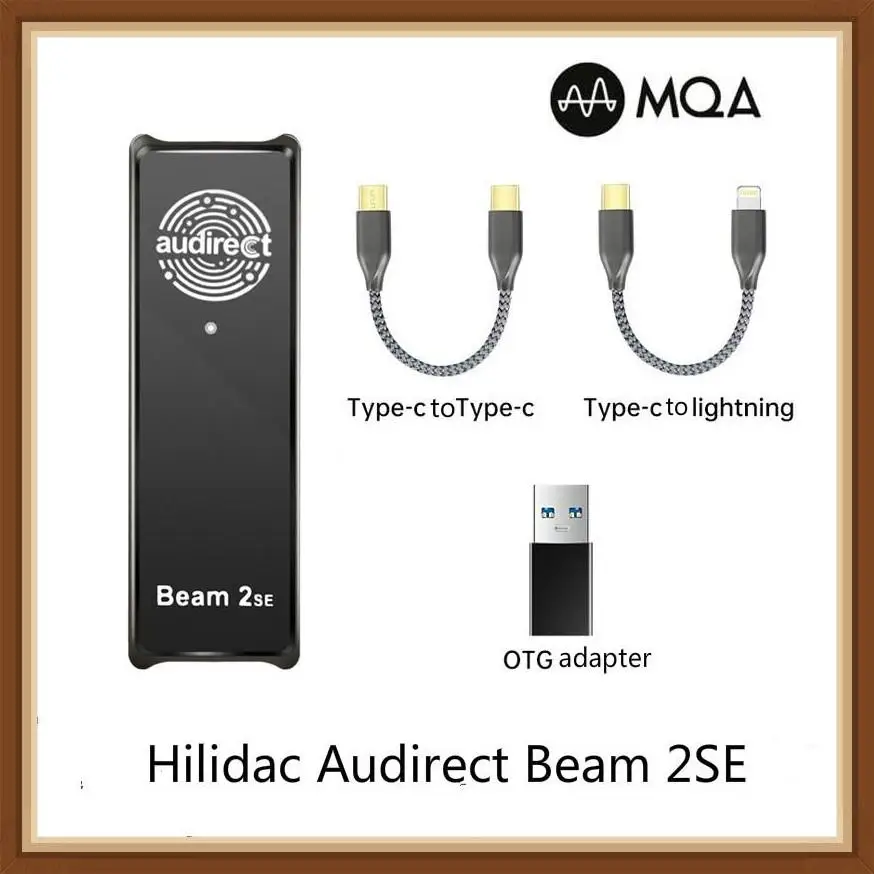 

Hilidac Audirect Beam 2SE ESS9281 MQA Decoding 32Bit 384kHz Hi-Res HiFi Portable USB DAC Headphone Amplifier Beam2 SE