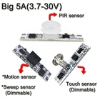 Светодиодный сенсорный выключатель, инфракрасный сенсор с датчиком сканирования вручную, переключатель для шкафа, светодиодных лент 5730 2835