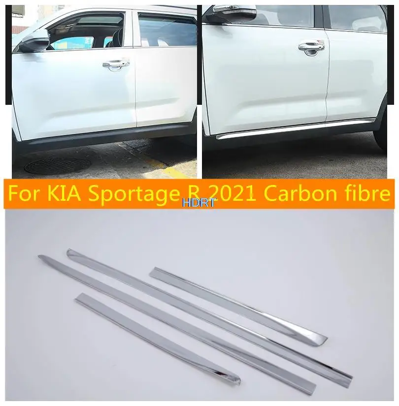 4 шт. аксессуары для KIA Sportage R 2021 из углеродного волокна/ABS
