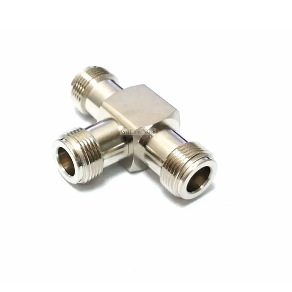 1 pcs RF Coaxial N Female To F Connector Triple T Shaped Adapter 3-Way Splitter For Moble Signal Booster Repeaster | Обустройство