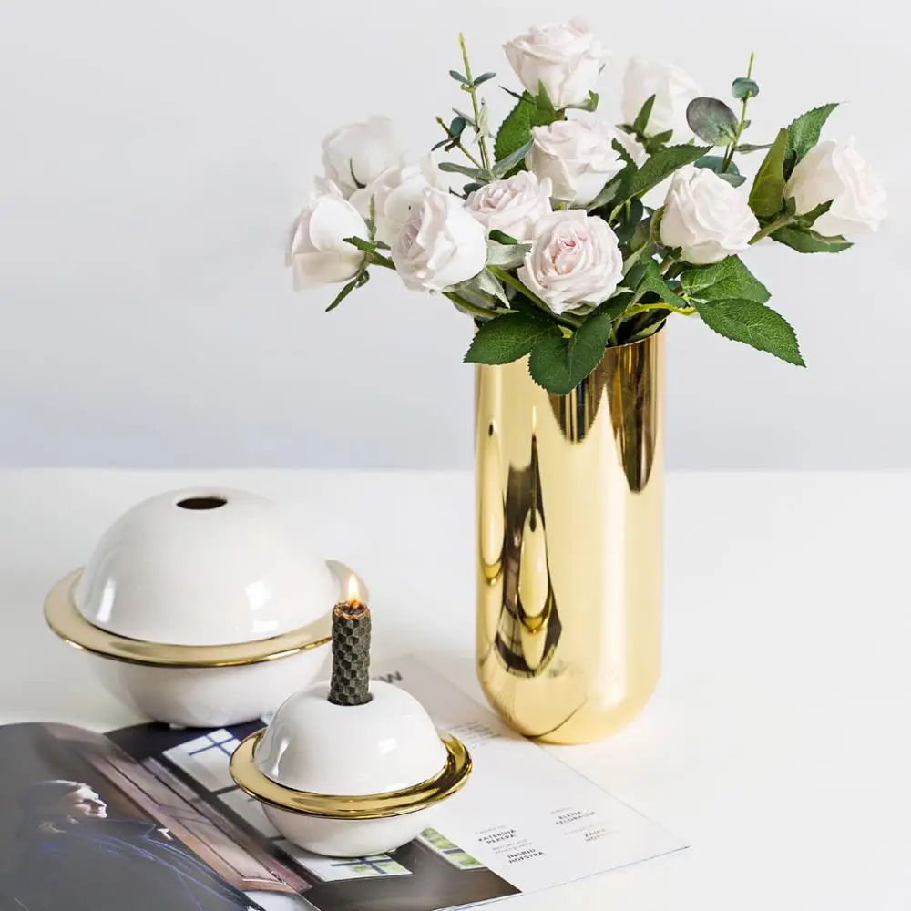 Ваза для цветов декоративный центральный элемент дома свадьбы нержавеющая сталь