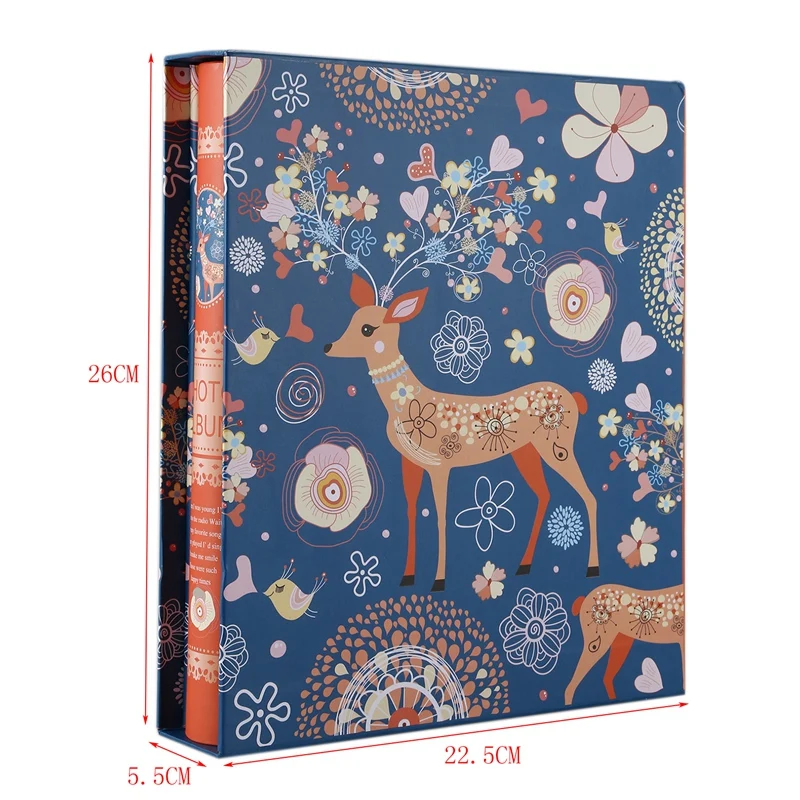 LIXF 4D Большой 6 дюймовый интерт фотоальбом 200 страниц Скрап Бумага Детские Семья