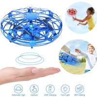 mini ufo drone helicopter rc plane hand sensing infrared electric quadcopter induction flying ball for boy kids rc toys gift