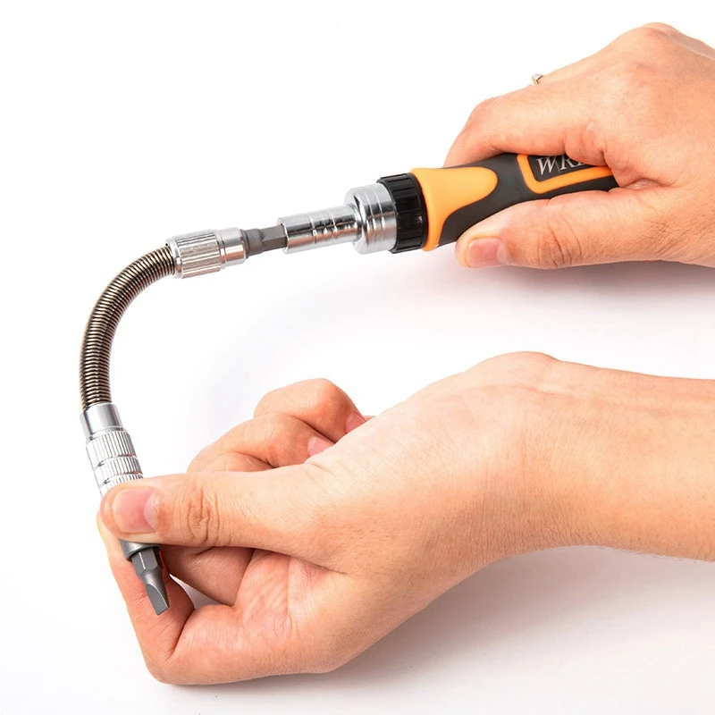 

38 in 1 Ratchet Screwdriver Bit Set Portable Multi-Purpose Socket Wrench Tool Set, Household Labor-Saving Hardware Tool