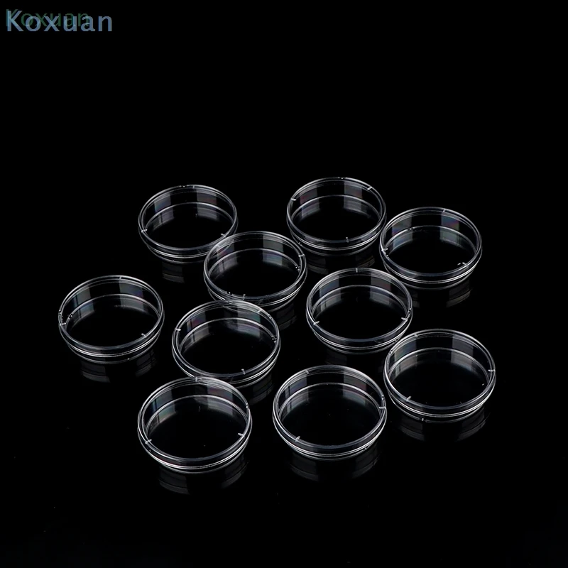 10Pcs 70mm Polystyrene Sterile Petri Dishes Bacteria Culture Dish for Laboratory Medical Biological Scientific Lab Supplies |