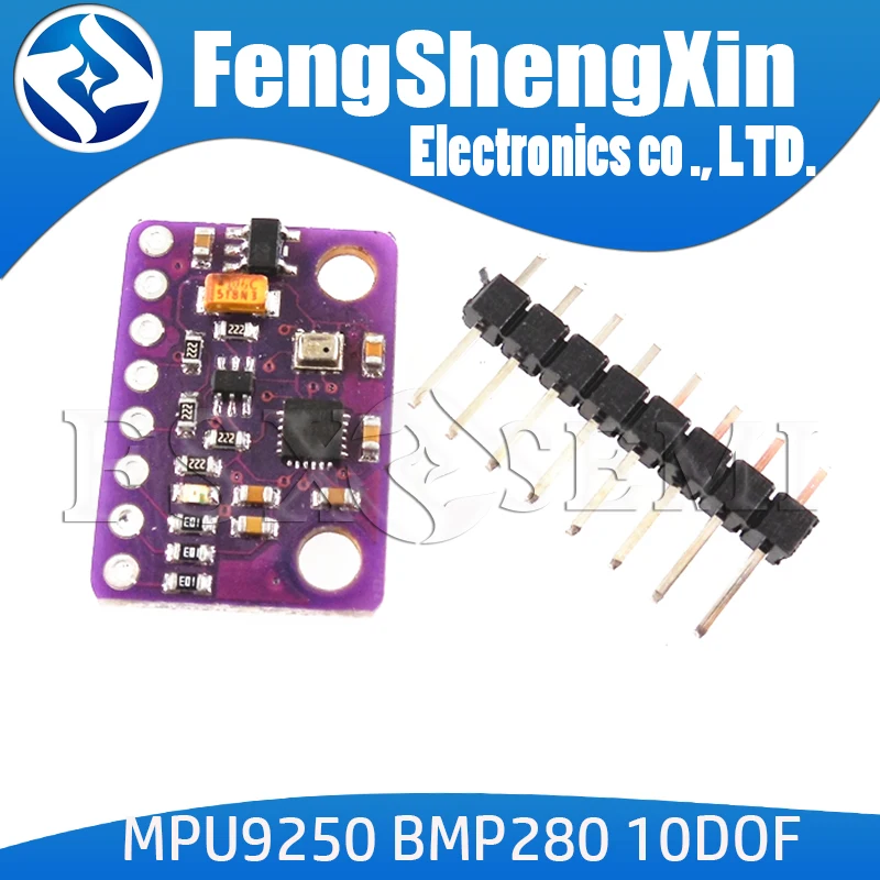Модуль платы датчика MPU 9250 MPU9250 BMP280 SPI IIC/I2C 10DOF для Arduino 3 5 В|Интегральные схемы| |