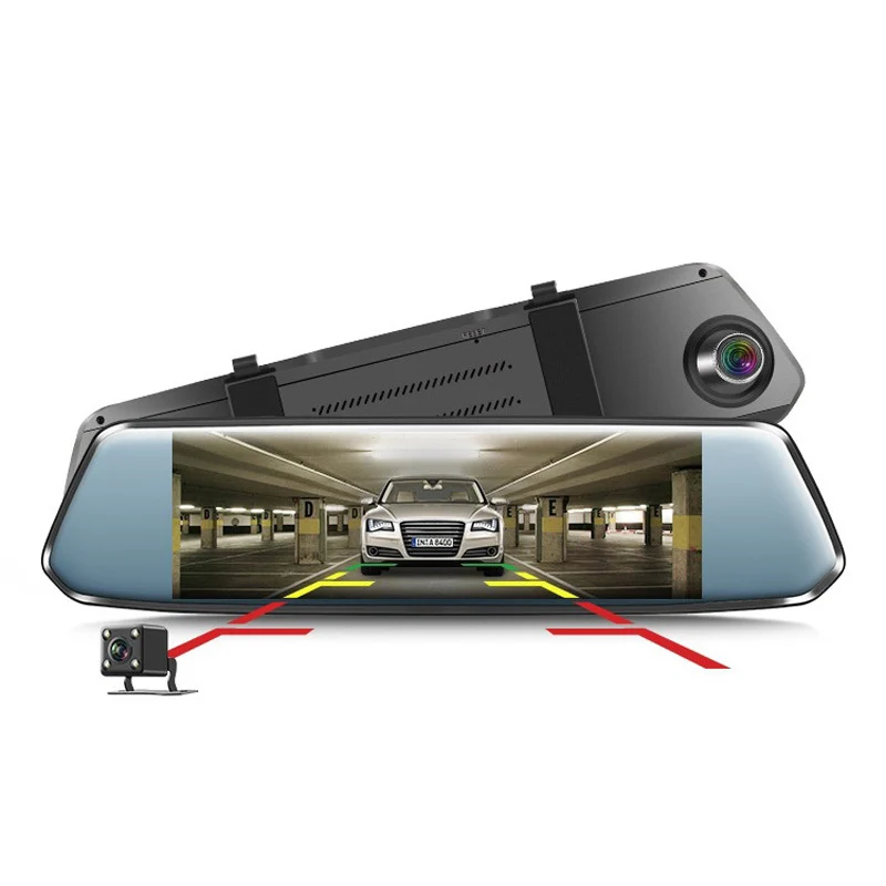 Видеорегистратор AIXZ автомобильный с камерой ночного видения сенсорным IPS