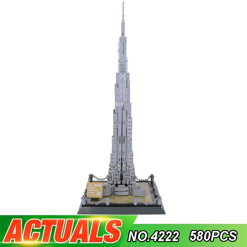 

Wange 4222 Dubai's Famous High-rise Building Burj Khalifa Difficult Adult Small Particle Building Block Toys for Children