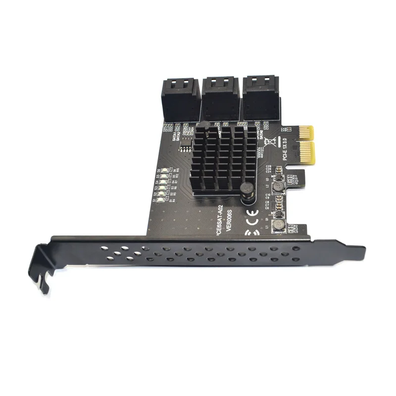 PCIE для SATA карты 6 портов 3 PCI экспресс карта расширения PCI-E/PCIE контроллер