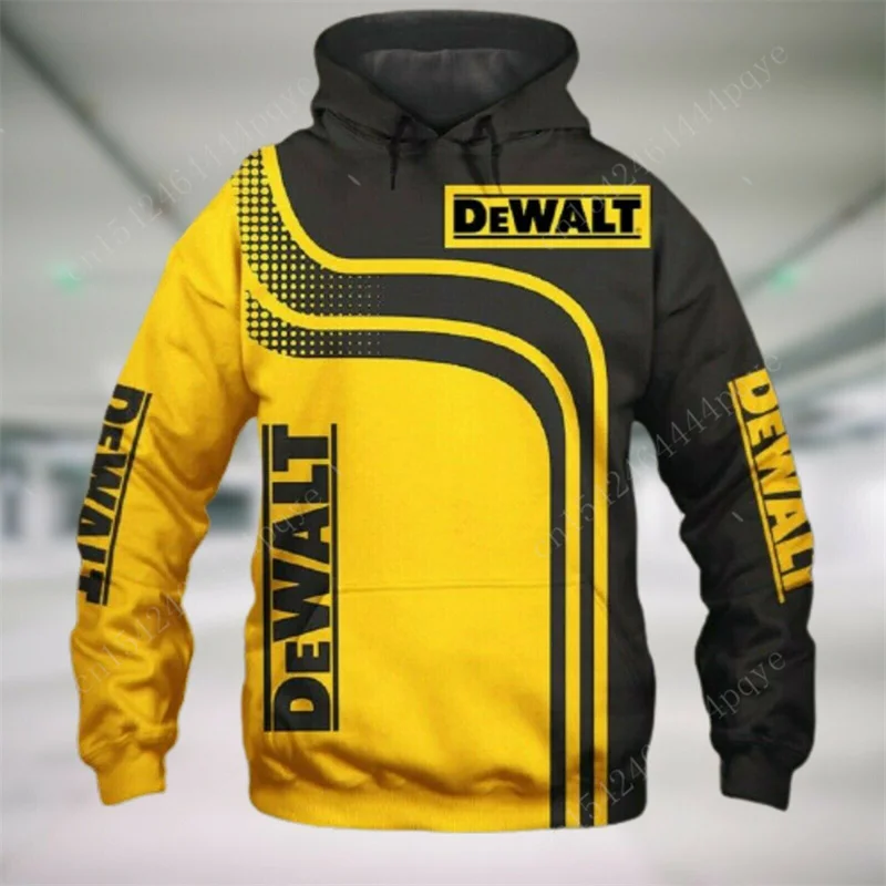 

Толстовка DeWalt мужская с капюшоном, Свитшот в стиле аниме «Харадзюку», Худи оверсайз, Мужская одежда, пуловер с объемным рисунком