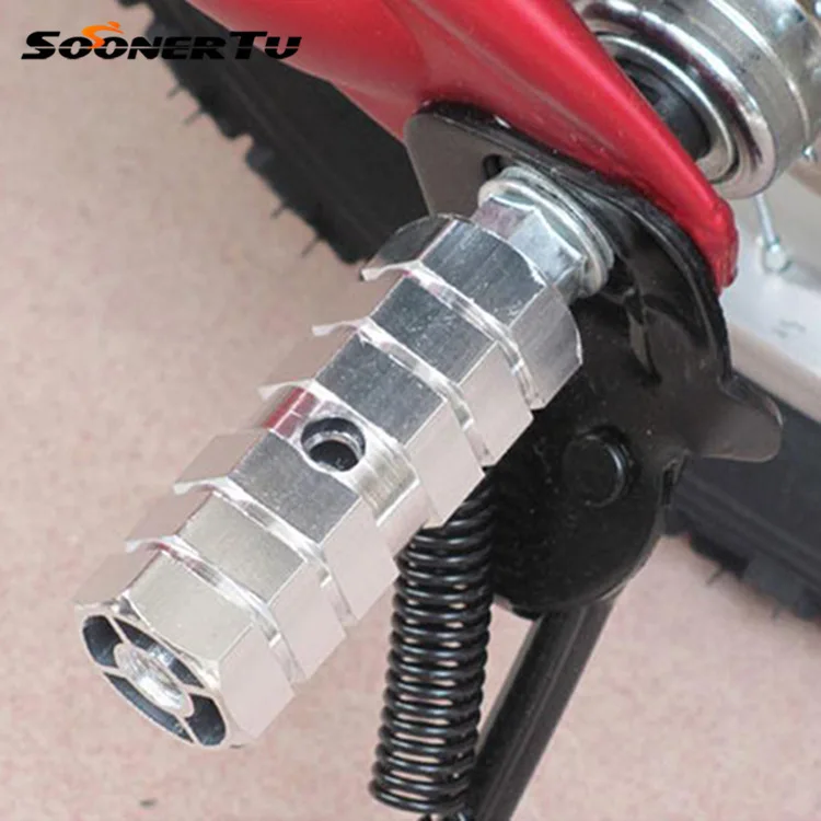 Велосипедная подставка для ног рычаг на цилиндрической цветной ракетной трубке