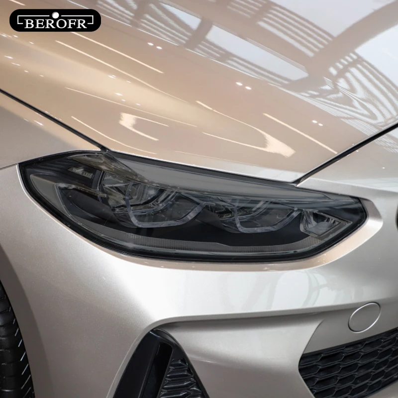 Для BMW 1 серии F40 M135i 111 оттенок автомобильных фар дымчатая черная защитная пленка