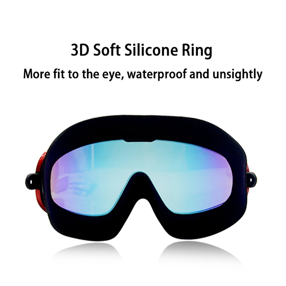 Swimming Goggles Streamlined Design Glass Leakproof Anti Fog UV Protection with Silicone Nose Bride for Adult Men Women | Спорт и