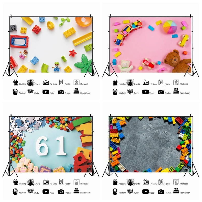 Yeele фон для фотосъемки с цемент стеновые блоки ребенок день рождения фоны