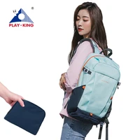 playking new style foldable backpack hiking travel outdoor sport gym light weight folding woman shoulder bag