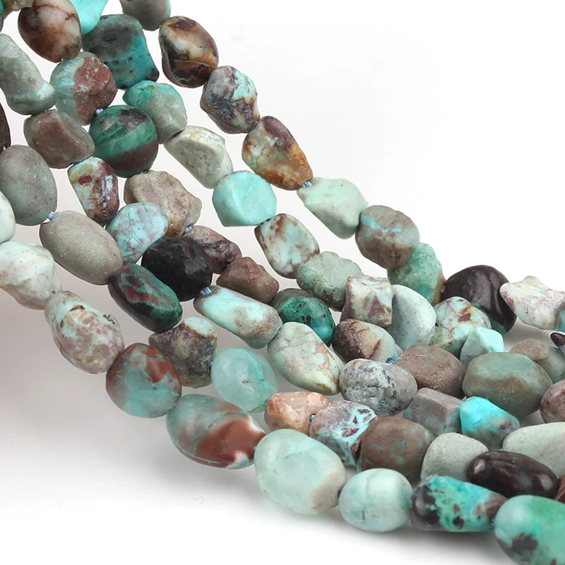 5-8 мм естественный неправильной формы Феникс бирюзы свободные каменные бусины
