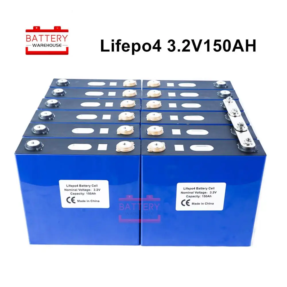 32 шт. 3.2v150ah Lifepo4 батарея новая мощность перезаряжаемые батареи литий железо
