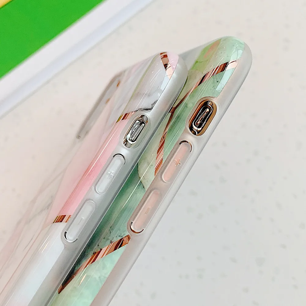 Роскошный хромированный корпус Netarlier для iPhone11 Pro Max Xsmax XR 7Plus x 8 6 6s белый розовый