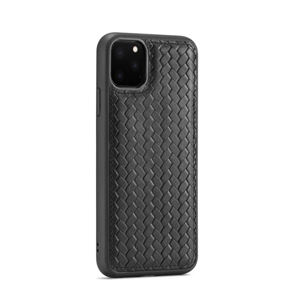 Новинка, съемный кошелек на молнии, тканый кожаный чехол для iphone 11/iphone 11 Pro/iphone 11 Pro Max