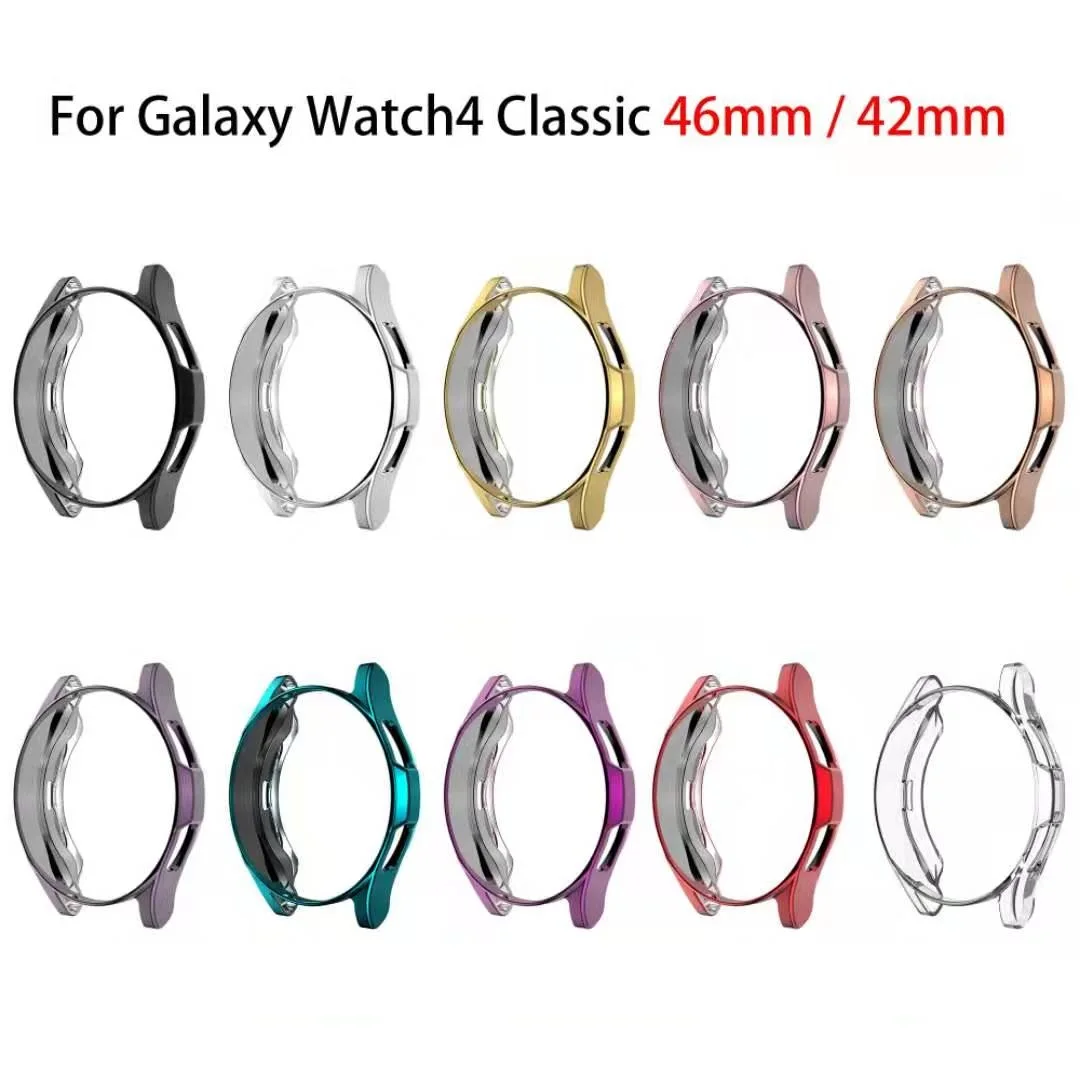 

Чехол из ТПУ для Samsung Galaxy Watch 4 40 мм 44 мм, классический защитный чехол 42 мм 46 мм, корпус, аксессуары для умных часов, мягкий бампер