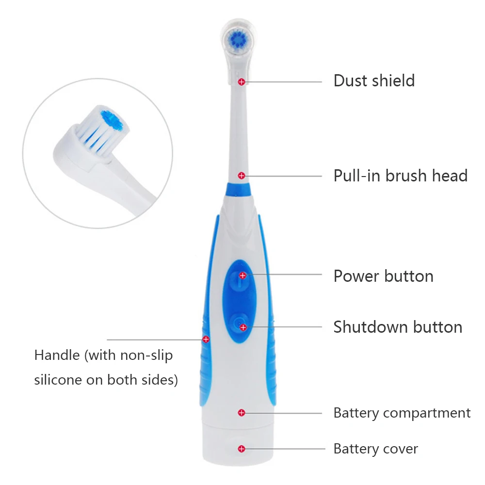 Электрическая зубная щетка с 4 щеточными головками гигиена полости рта уход