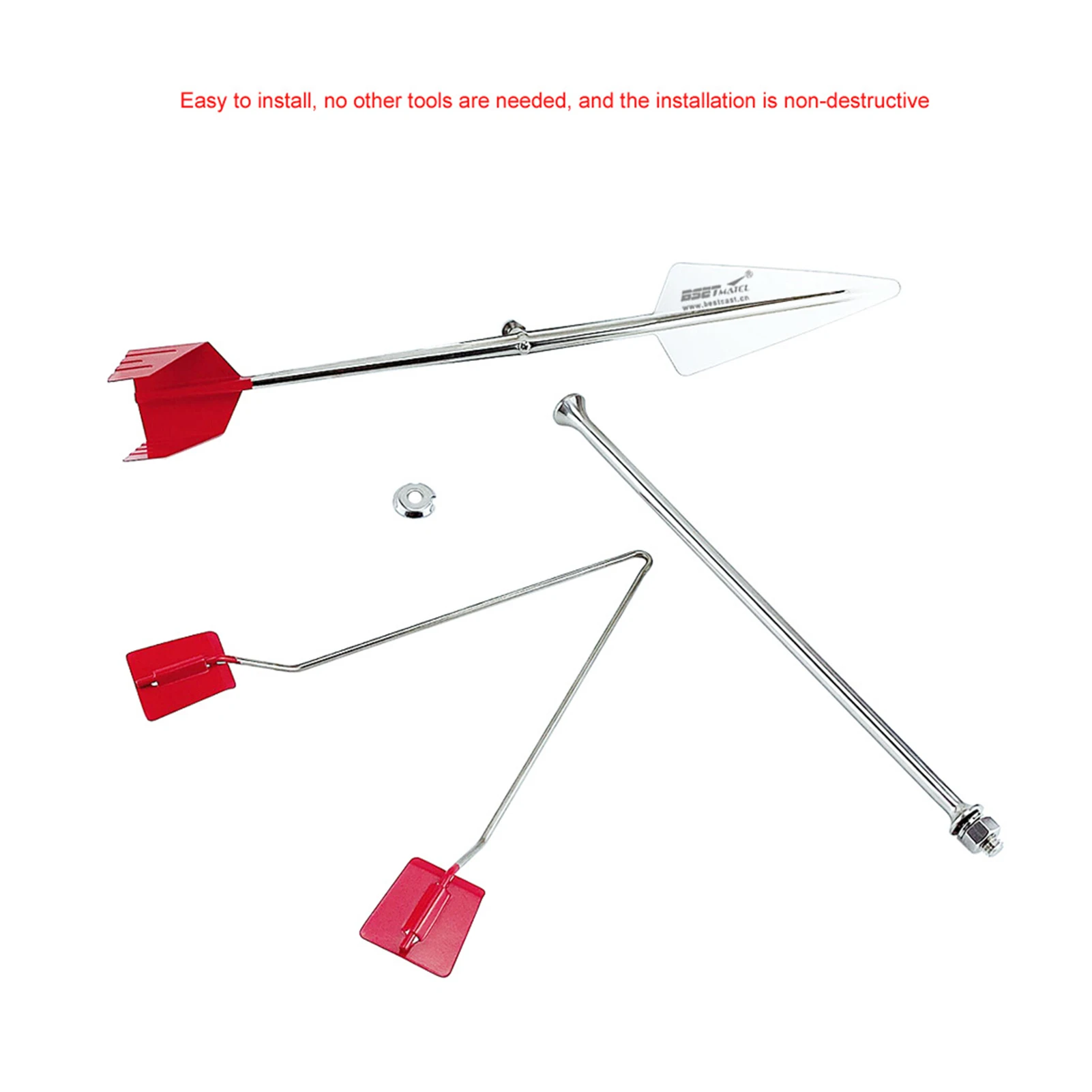 

304 Stainless Steel Wind Direction Indicator Wind Suspension Bearing with Sensitive Ball Bearing for Marine Yacht Boat Sailing