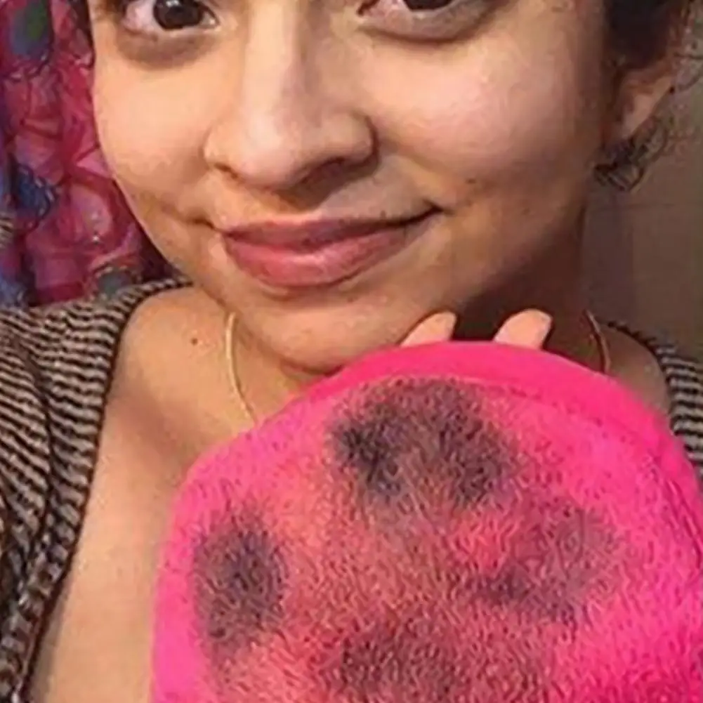 Многоразовые полотенца для чистки лица из микрофибры тканевые снятия макияжа