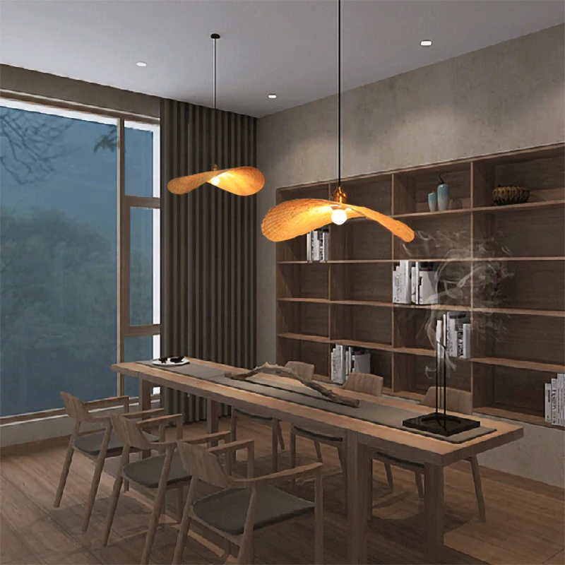 Подвесные светильники в стиле ретро для лофта кухни домашнего декора плетеный