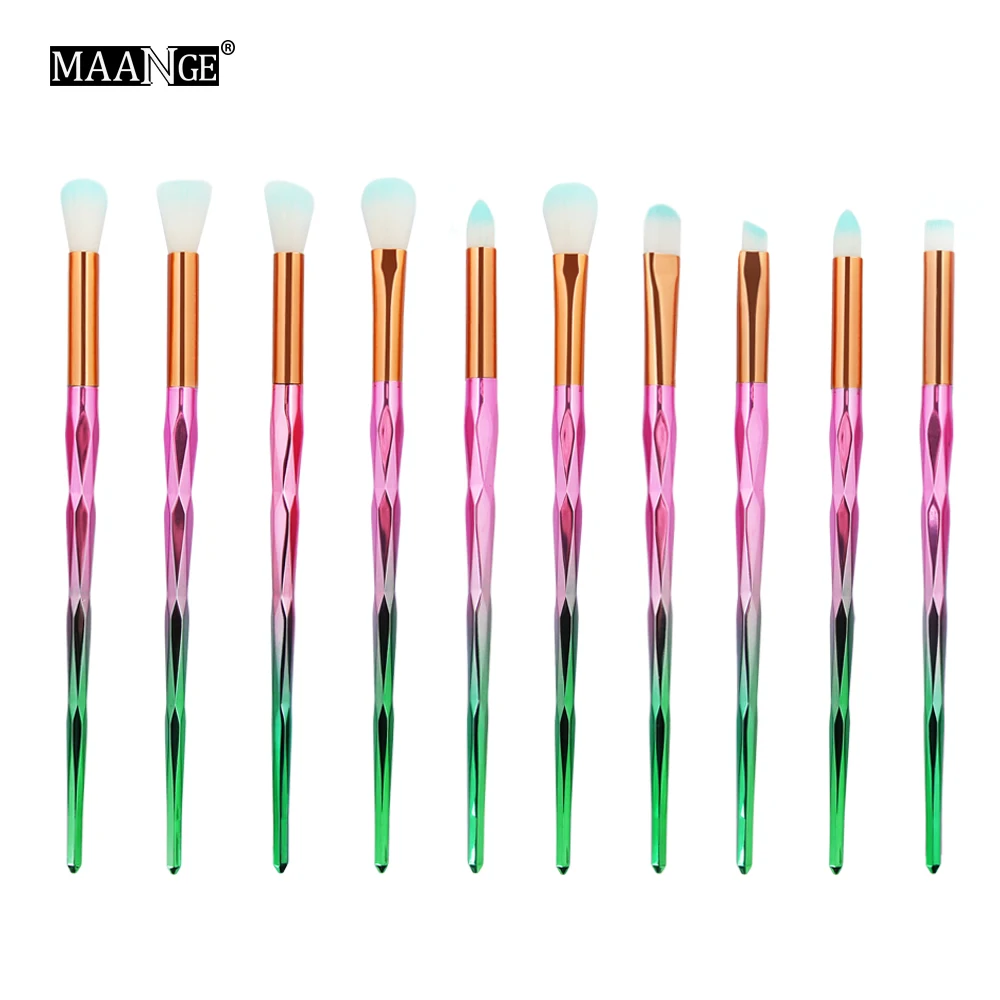 10 шт. набор косметических кистей Dfdf|Аппликатор теней для век| |