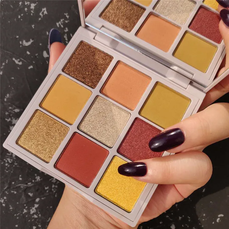 Палитра теней для век GUICAMI матовая палитра мерцающие и блестящие алмазные тени