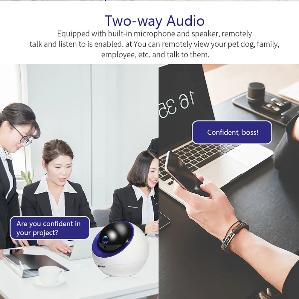 Беспроводная камера для наблюдения за космическим мячом INQMEGA Wi-Fi Сетевая