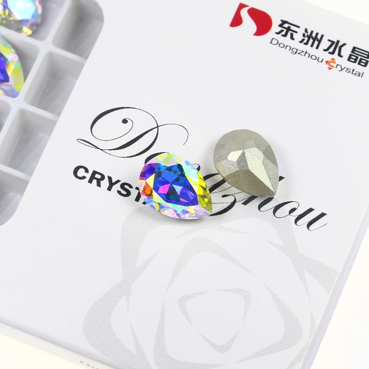 Кристалл AB Nail Art Алмазный страз каплевидные заостренные стразы аппликация для