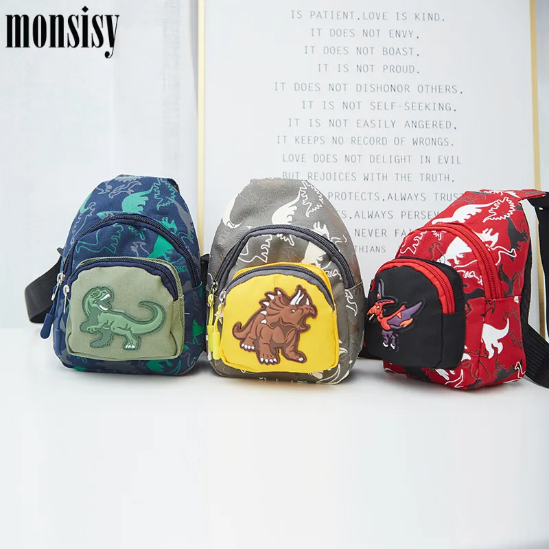 Нагрудная сумка Monsisy для мальчиков и девочек детский саквояж кросс боди с
