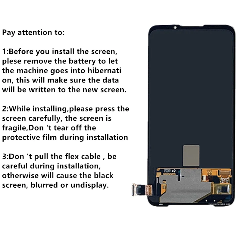 Pantalla Lcd de 6,67 pulgadas para Xiaomi Black Shark 3, repuesto de montaje completo de digitalizador de cristal t&aacute;ctil-2