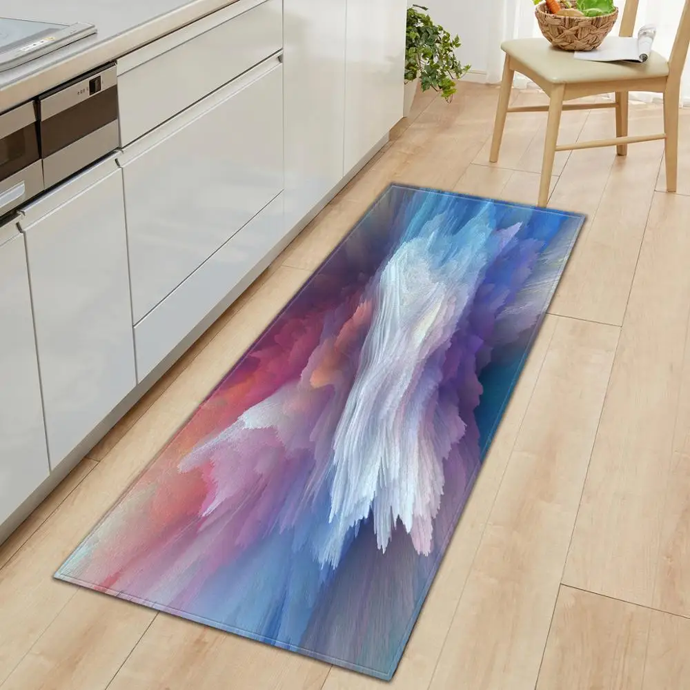 Красочные Звезды коврик Длинные коврики ковры для гостиной кухни ванной комнаты