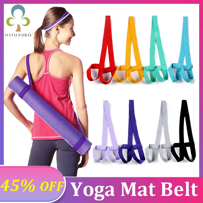 

Ремень для коврика для йоги, регулируемый спортивный ремень для переноски через плечо, эластичный ремень для упражнений, фитнеса ZXH
