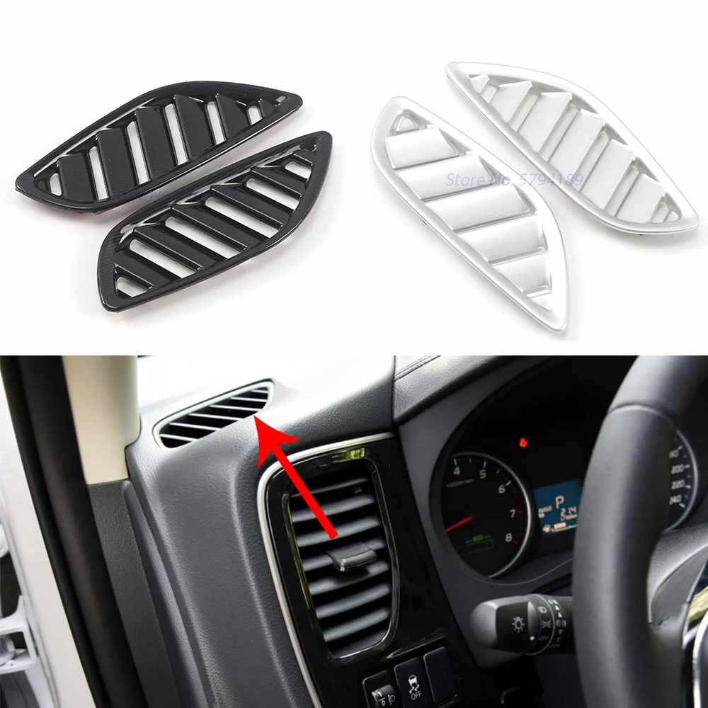 

For Mitsubishi Outlander 2014-2018 Front Air Outlet Decorative Frame Cover Interior Parts
