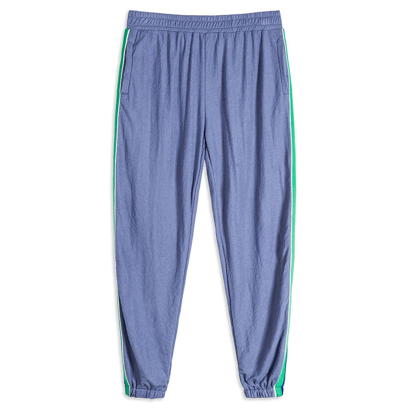 

2021 New Men's Stripe Spanky Trousers Loose Men's Trousers are designed to go with anything in a large athleisure size