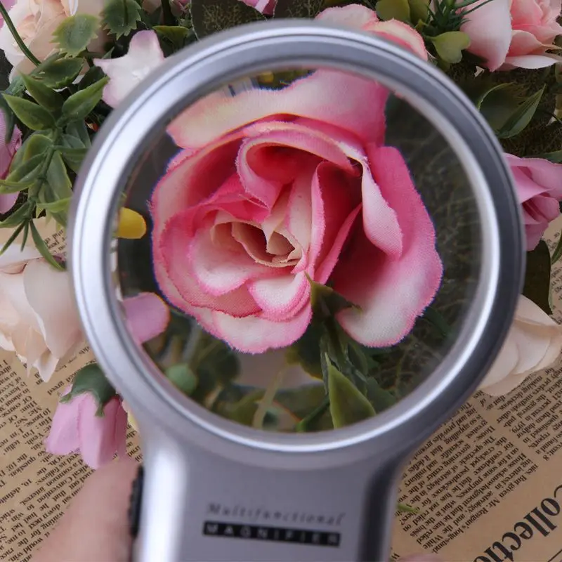 Ручное настольное увеличительное стекло многофункциональное складное 3 раза