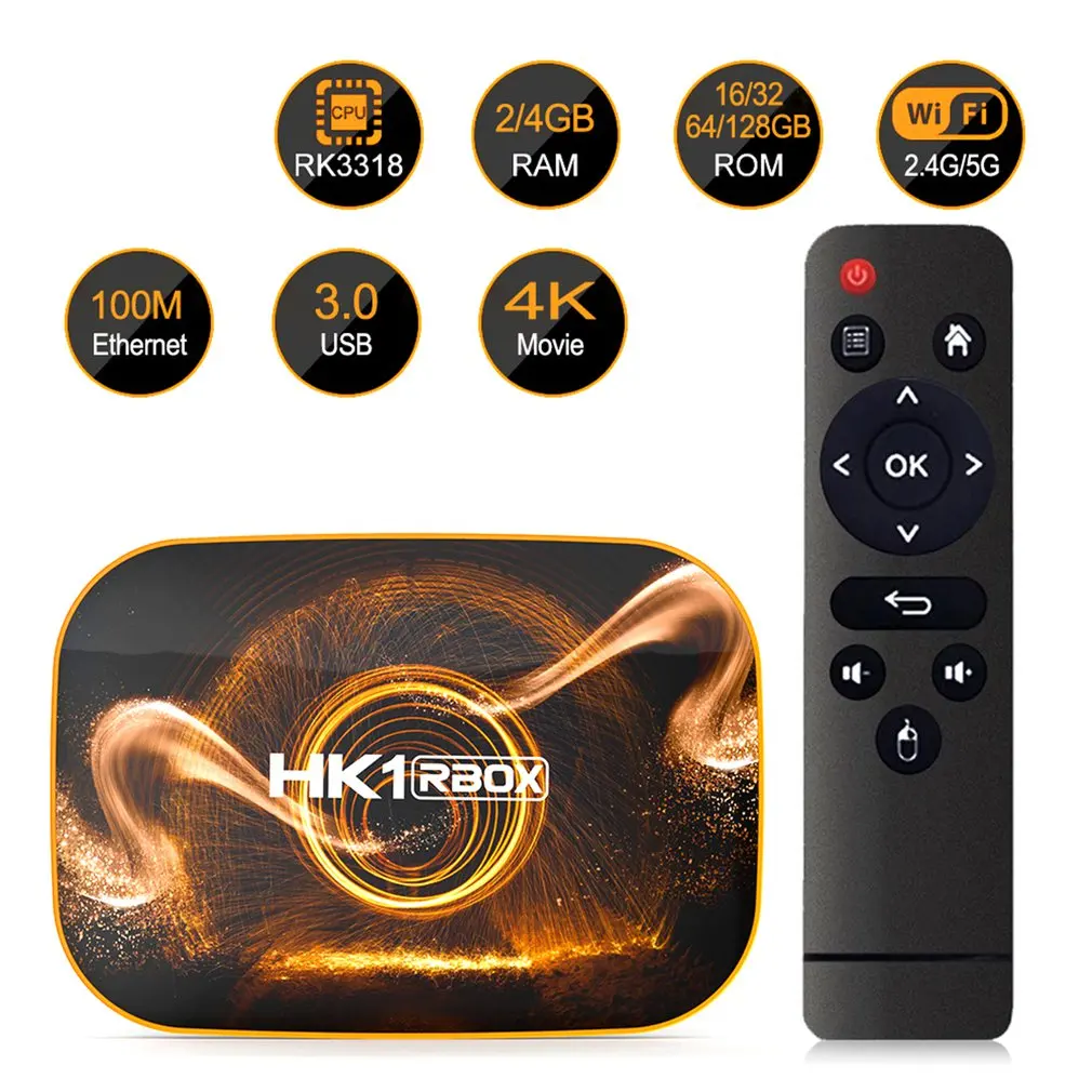 DQiDianZ HK1R приставка Android 10 0 RK3318 беспроводной сетевой плеер 4 ГБ 4K WIFI 1080p