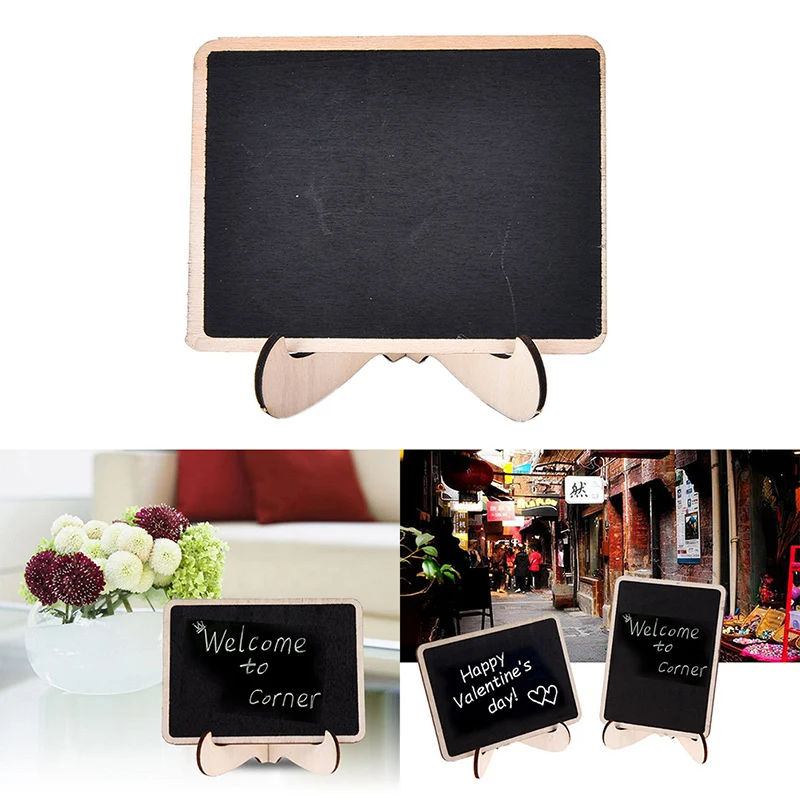 

Mini Wooden Clip Blackboard Message Board Wedding Party Lolly Buffet Table 2pcs/set